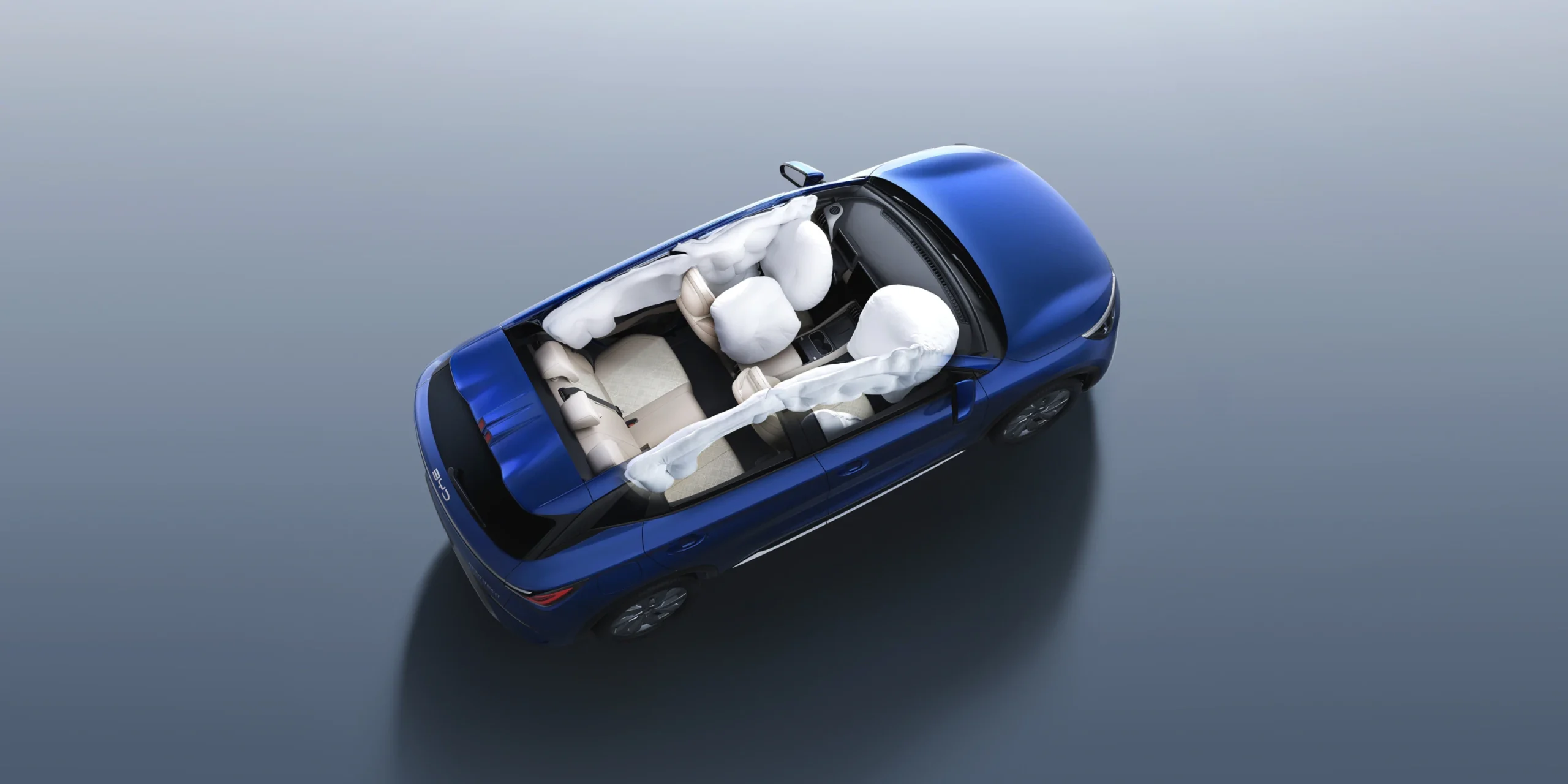 BYD ATTO 3 EVO légzsákok illusztráció